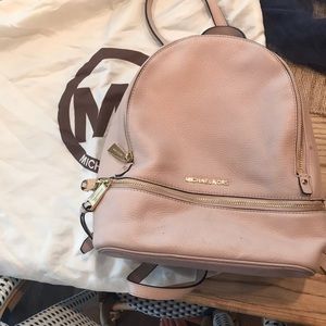 MICHAEL KORS BLUSH PINK BOOK BAG PURSE